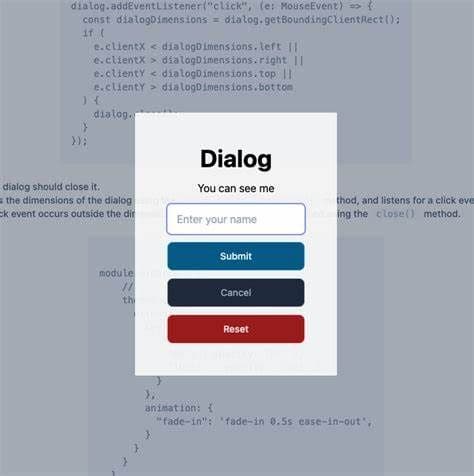 HTML Dialog